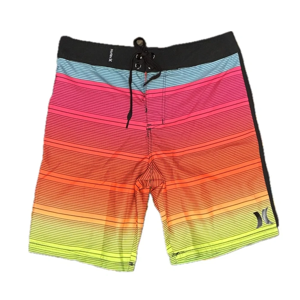 NWOT Hurley Boys’ Classic Board‎ Shorts - Size 4 - Multicolor Ombre